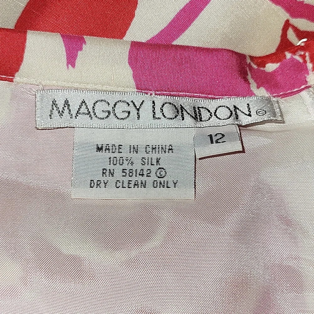 Never worn Pink and White Maggy London Skirt (12) - Picture 10 of 11